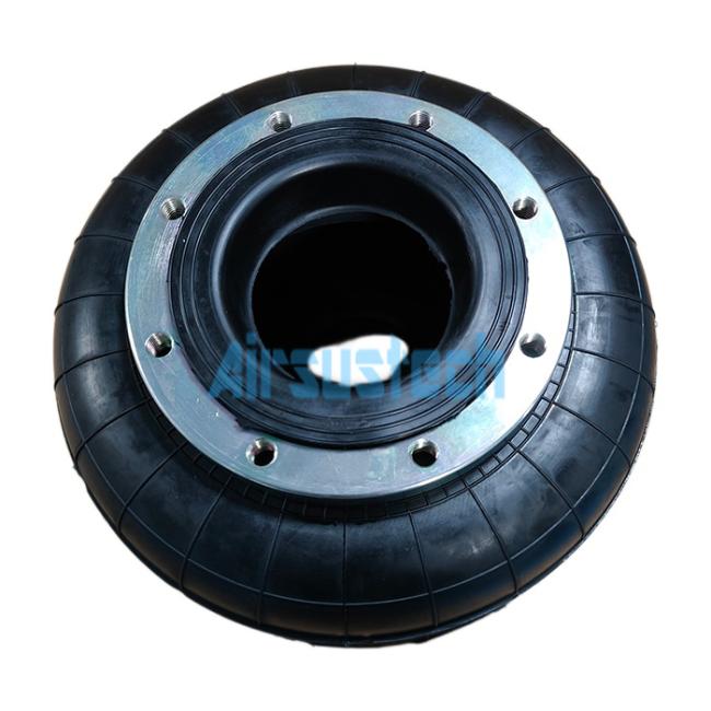 Convoluted Air Spring Gart 272.2.190 detailed side view showing rubber bellow and flange construction