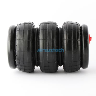China Triple Convoluted Rubber Shocks 3B2300 Pneumatic Components With 2 Pieces Of Girdle Hoop for sale