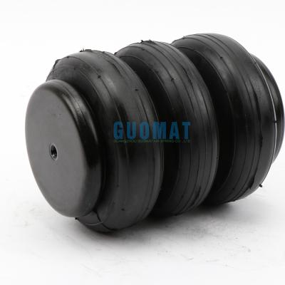 China Airsustech 3B2400 Air Spring Shocks Rubber Triple Convoluted With Air Inlet 1/2NPT for sale