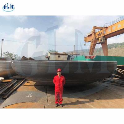 China Round 20mm ASME Dished Head Dimensions Plate Pressure Vessel Ends Petal Dished for sale