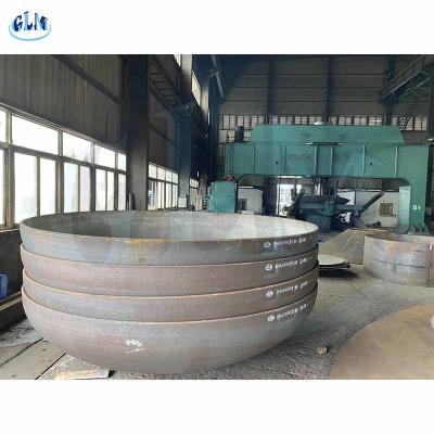 China 600mm To 4000mm Diameter Torispherical Dished Tank Heads End Dimensions Carbon Steel for sale