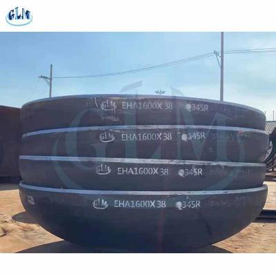 Chine Q345R EHA1600 X 38 dimensions 1 Torispherical elliptiques de la tête 2 a bombé 300mm à vendre