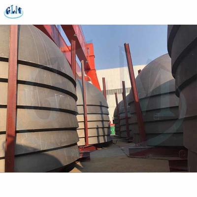 China 800mm 900mm 1000mm Dished Tank Ends Hemispherical Tank Heads Forged Mild Steel for sale