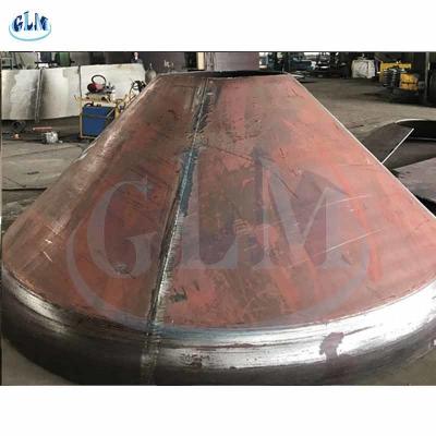 China St45 PED Conical Stainless Steel Dished Ends Heads Sch80 Carbon Steel for sale