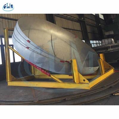 China 30MM ASME Q345A Spherical Heads 2MM Stainless Steel Dished Tank For Reaction Kettle for sale
