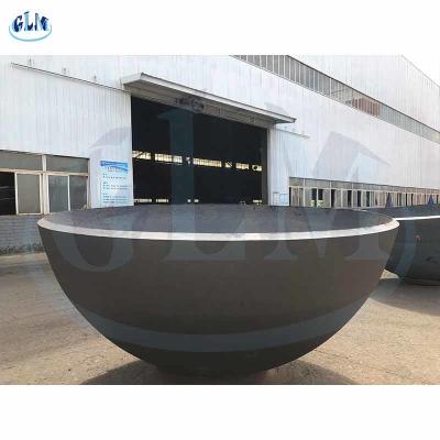 China SA516 Gr70 Tank Dished End 4500mm Diameter 28 Mm Thick for sale