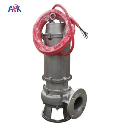 China 100m3/H 10m Stainless Steel 316 Sewage Submersible Pump Control Panel for sale