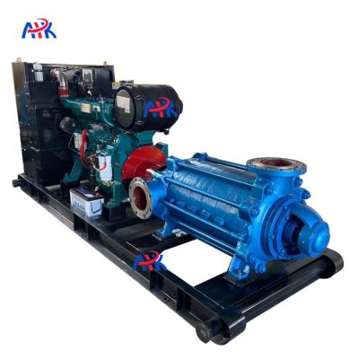 China SS316L 280m3/H Horizontal Surface Mounted Multistage Centrifugal Water Pump for sale