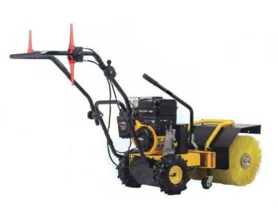 China 6.5HP Snow Power Brush Sweeper Walk Behind Recoil Starter High Flexibility for sale