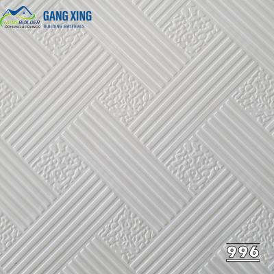 China #996 popular PVC gypsum ceiling tiles for sale