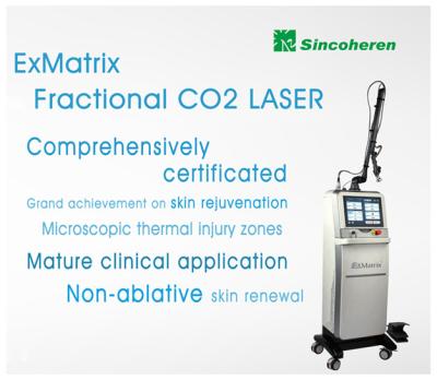 China Beijing Sincoheren FDA K and Medical CE approved Fraxel frational Co2 laser with vaginal tips co2 laser facial for sale