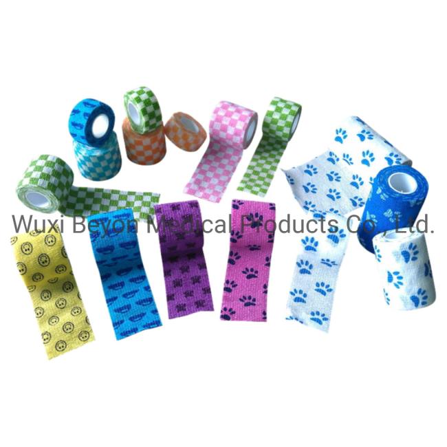 Printed Vet Wrap Animal Coflex Self-Adhesive Bandage with Prints