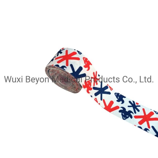 Team Logo Printed Adhesive Cotton Sports Tape