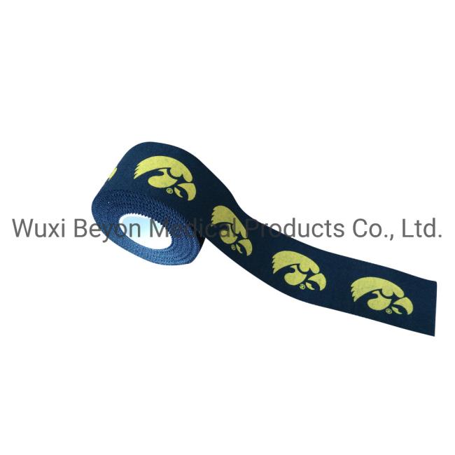 Team Logo Printed Adhesive Cotton Sports Tape