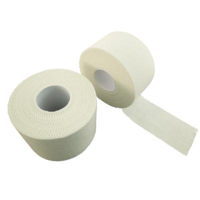 China Football Knee Ankle Protection Cotton Athletic Tape Adhesive Strong Water Resistant for sale