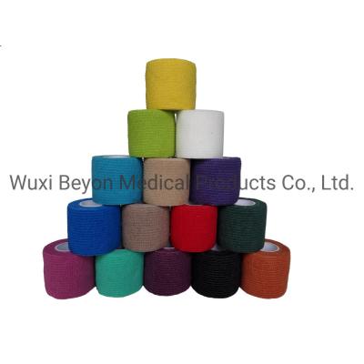 China Pink Non Woven Cohesive Bandage Cute Image Cohesive Vet Pet Flexible Printed for sale
