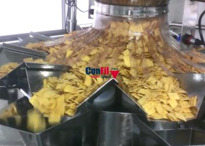 China Multihead expulsou cabeça da máquina de empacotamento 14 do alimento do petisco à venda