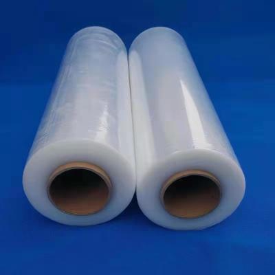 China Packaging Plastic Shrink Wrap PE Cling Pallet Stretch Jumbo Roll Film for sale