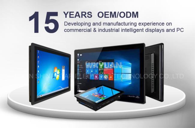 Aluminum Alloy Frame 15 Inch Embedded Industrial Tablet PC With Resistive Touch Screen 0