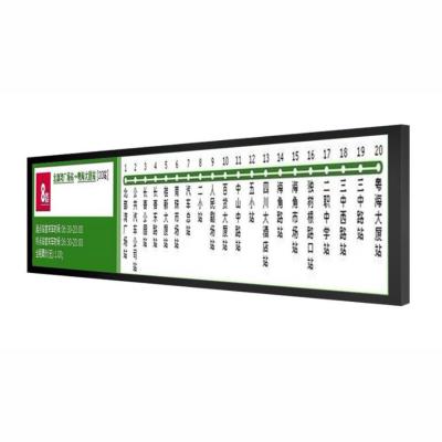 Chine Cadre antichoc métallique 25 pouces 25,4 pouces Bar LCD Écran de bus Moniteur LCD à vendre