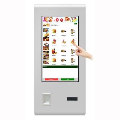 Chine Restaurant Magasin réseau WIFI 32 pouces machine à commander en LCD machine de paiement en libre-service terminal d'écran tactile PC kiosque avec imprimante POS à vendre