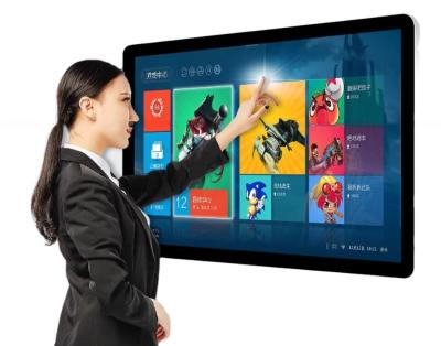 Китай 65-дюймовый ПК с сенсорным экраном для установки на стену 3840×2160 с Windows11 OS X86 I3/I5/I7 продается