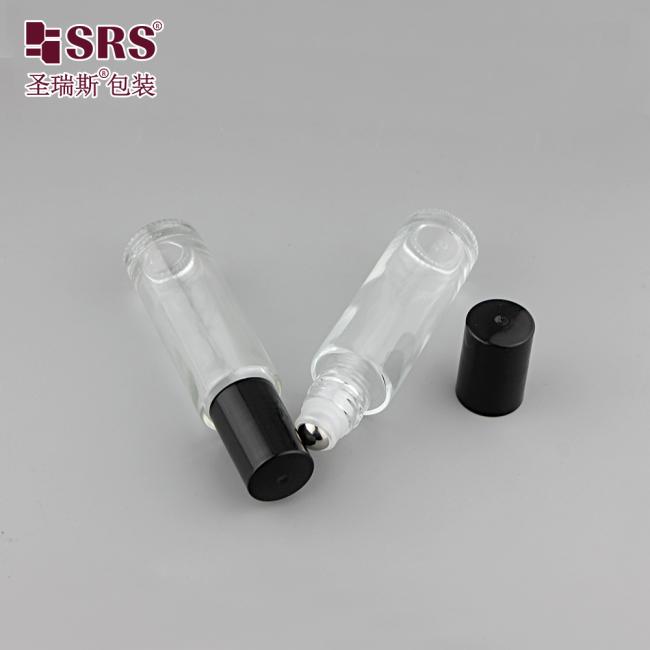 BLPM-15ml No Leakage Empty Clear Glass Bottle With Metal Roller Ball For Perfume Oil