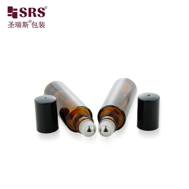 BLPM-15ml No Leakage Empty Clear Glass Bottle With Metal Roller Ball For Perfume Oil