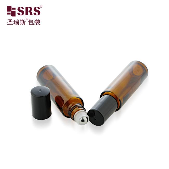 BLPM-15ml No Leakage Empty Clear Glass Bottle With Metal Roller Ball For Perfume Oil