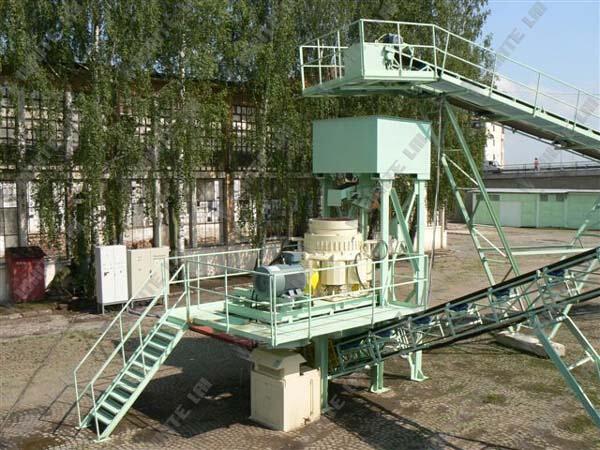Durable stone crusher plant / mining machinery with cast steel structure