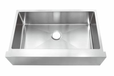 China Single Bowl 35''X 21'' Apron Stainless Steel Kitchen Sink With Long Using Life for sale