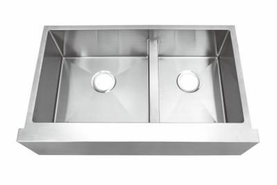 China All In One Double Bowl Stainless Steel Sink 35''X21''X10'' External Size for sale