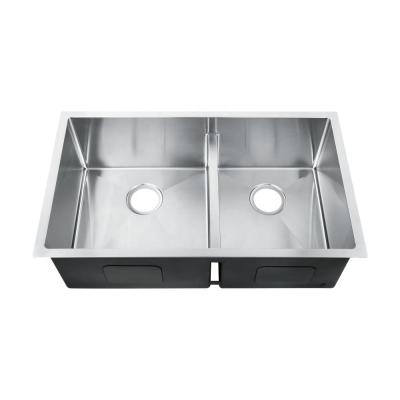 China 32* 18 Inch Low Divide Sink Commercial Grade Brushed Finish For Farmhouse for sale
