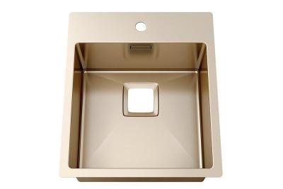 China Luxurious Bathroom Sink Durable 18 Gauge Stainless Steel Material for sale