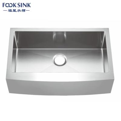 China Nano PVD 33 Inch Apron Stainless Steel Kitchen Sink 1 Bowl for sale