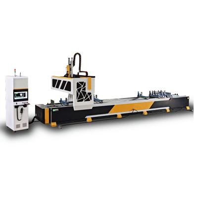 China CNC ROUTER AND CUTTING NOTCHING SAW PVC LOCK HOLE WINDOW MAKING MACHINES ALUMINIUM 4 AXIS MACHINE FOR ALUMINUM CURTAIN W for sale