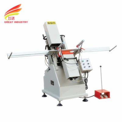 China Upvc window manufacturing production line sawing machines pvc profile cutting machinery 2 axis water slot drilling machi for sale