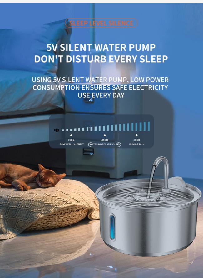Complete product setup with water flowing demonstration
