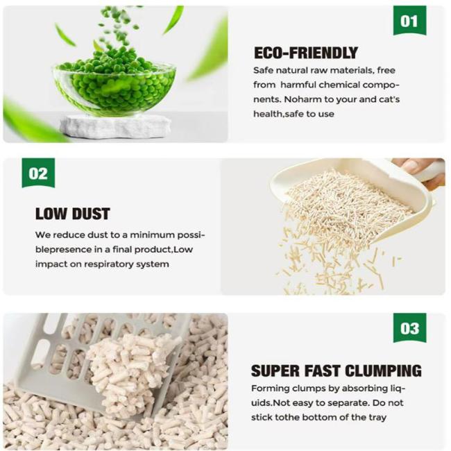 Pet Products Fast Clumping Affordable Arena Para Gatos Dust-Free Eco-Friendly Natural Tofu Cat Litter 0