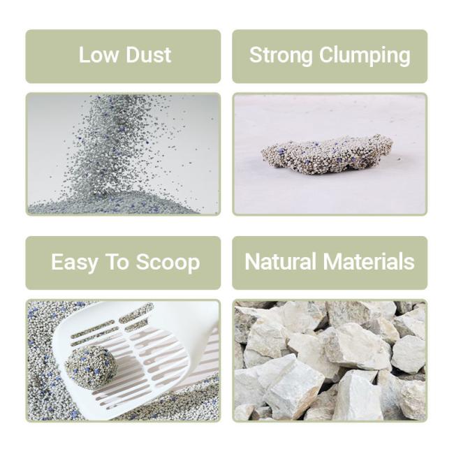 Cat Litter Sand OEM Factory Natural Ecological Dust-Free Bentonite Cat Litter Premium Arena Para Gatos 0