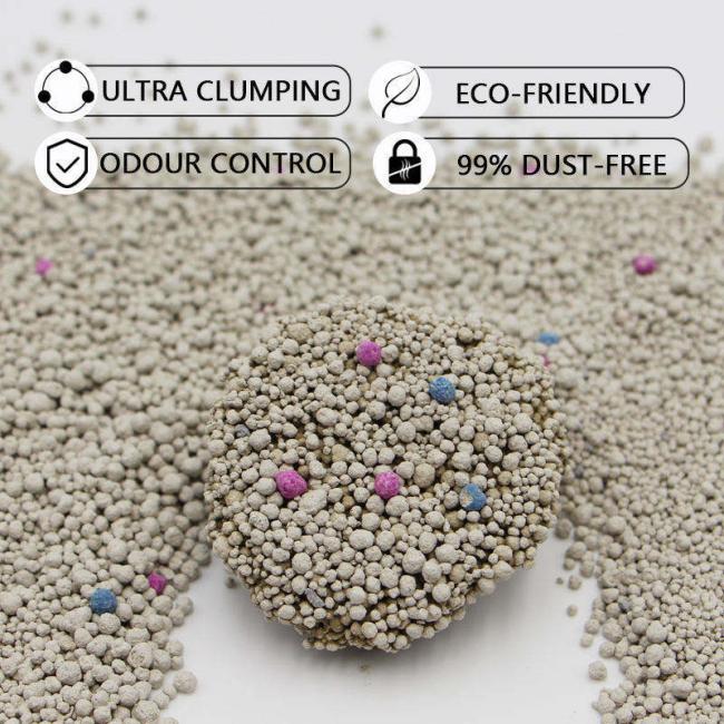Cat Litter Sand OEM Factory Natural Ecological Dust-Free Bentonite Cat Litter Premium Arena Para Gatos 0