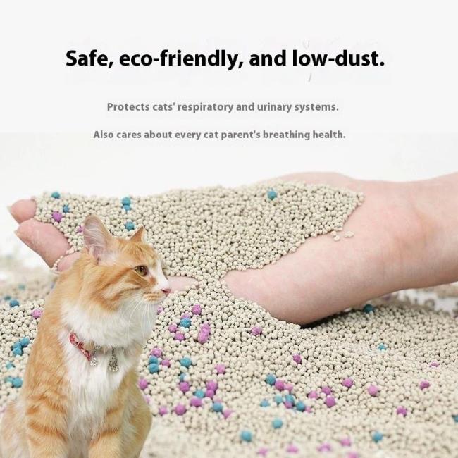 Cat Litter Sand OEM Factory Natural Ecological Dust-Free Bentonite Cat Litter Premium Arena Para Gatos 0