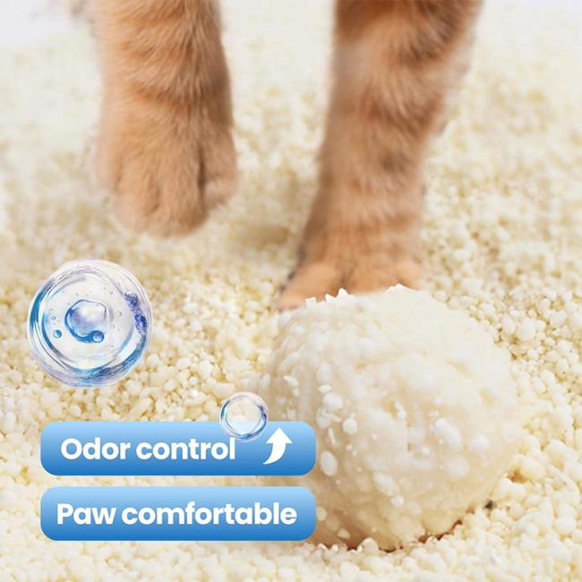 Natural Unscented 100% Plant-Based Clumping Eco-Friendly Highly Absorbent Odor Control Biodegradable Cassava Cat Litter 0