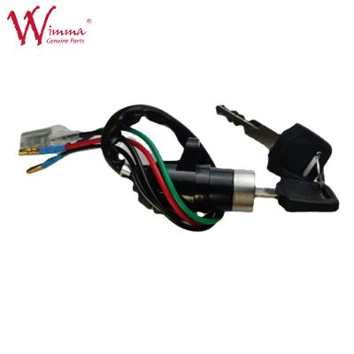China Motorcycle Ignition Switch Assembly For JH70 Push Button 4 Wires With 2 Keys for sale