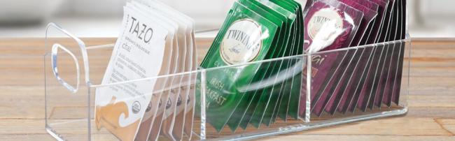 coffee tea organize home kitchen pantry earl grey green hibiscus shelf handle section instant