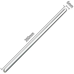 Glass stir rod size