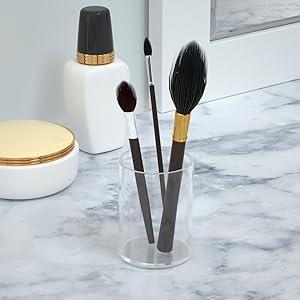 acrylic makeup brush holder