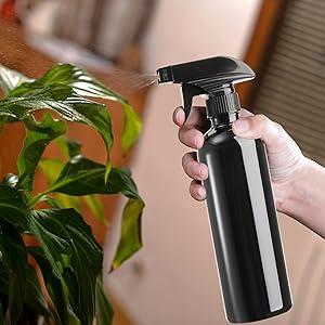 black spraying bottle