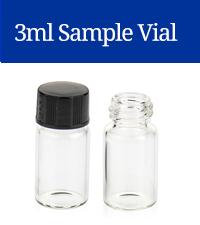 3ml sample glass vials with caps
