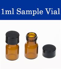 amber glass vials with screw caps